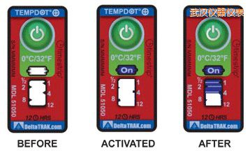 武漢溫度指示標(biāo)簽 累計上升時間/溫度的標(biāo)簽